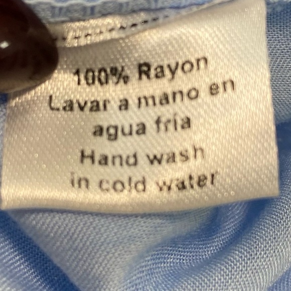 mele beach - blue ombre maxi dress - M (OS) - Picture 13 of 13